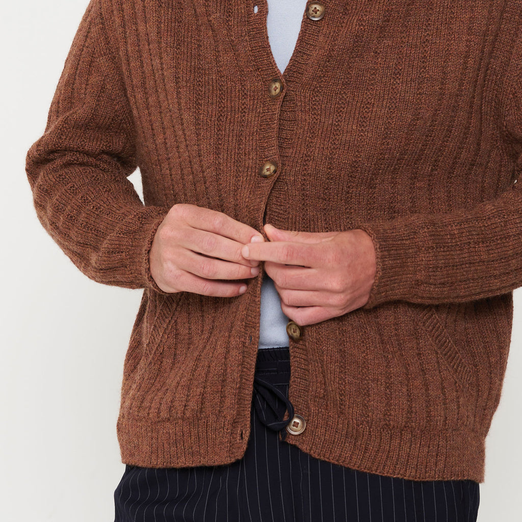 OPSKRIFT: Eldey Strik Cardigan Mand