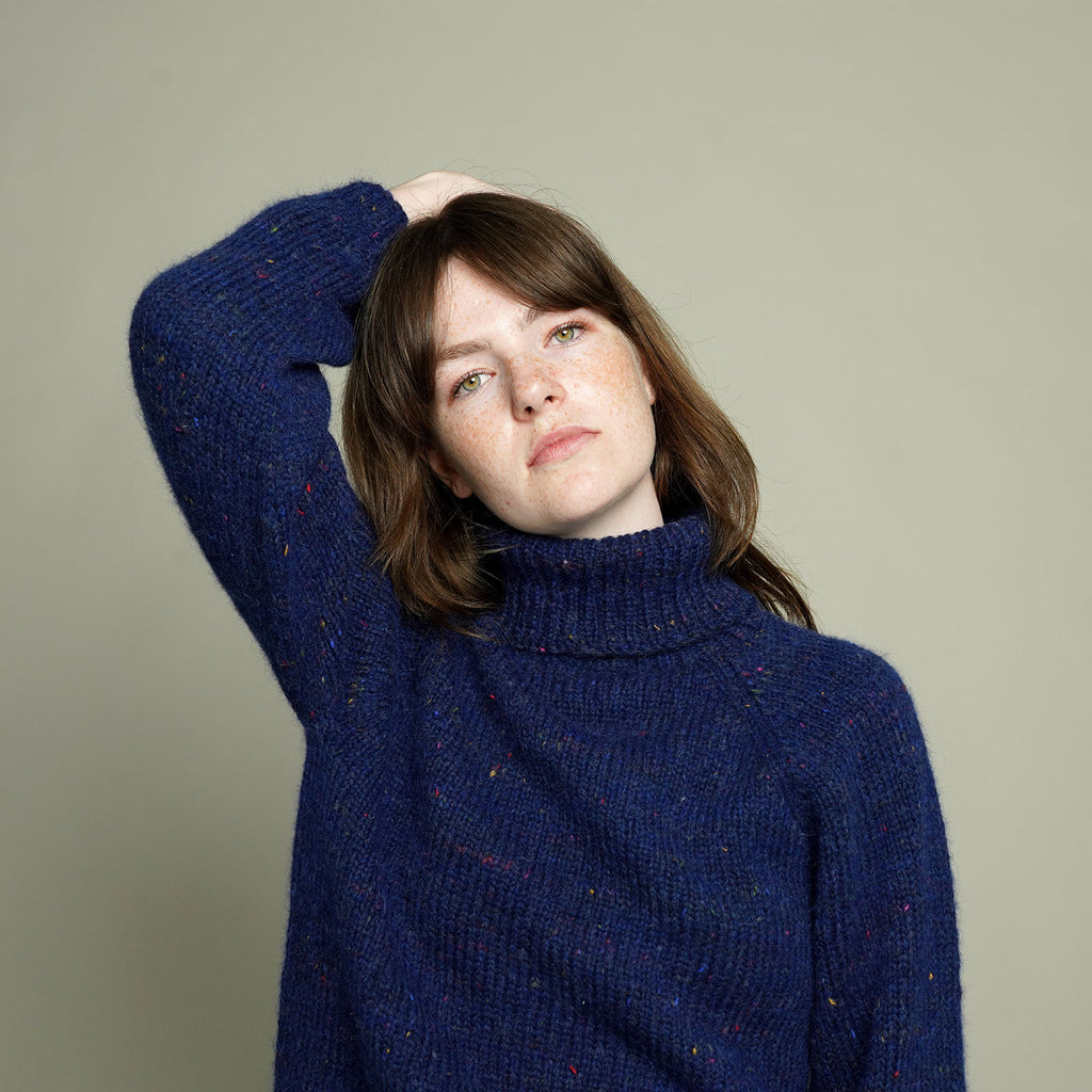 KIT: Hamnö Strik Sweater Høj hals